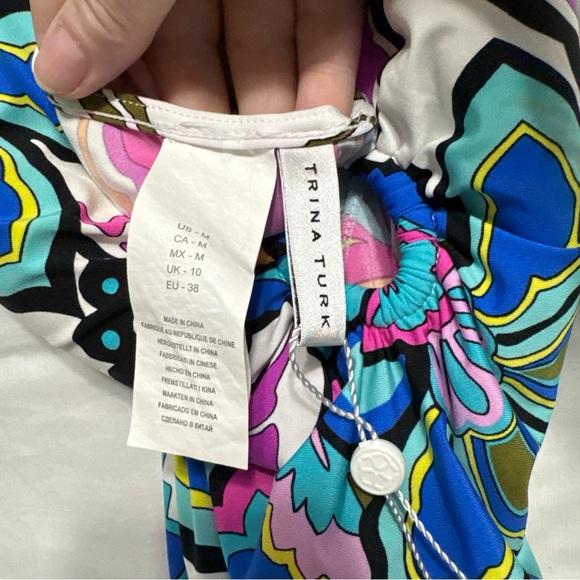 Trina Turk Floral Maxi Dress - padded bra Multicolor - Picture 5 of 5